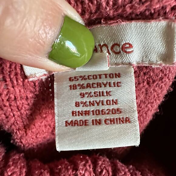 Sundance Burnt Orange Red Ribbed Turtleneck Sweater - Picture 8 of 8